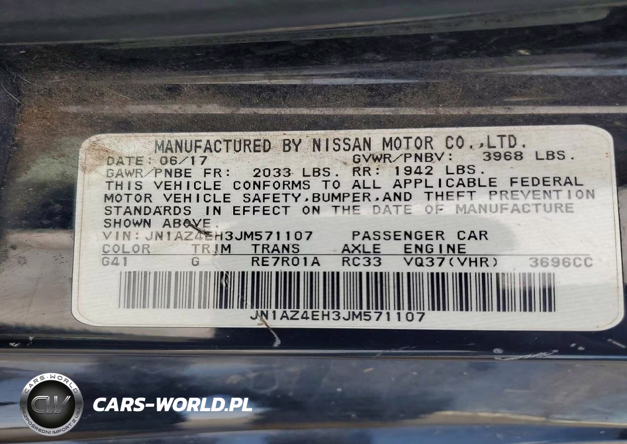 2018 Nissan 370Z Base VIN:JN1AZ4EH3JM571107 - 13
