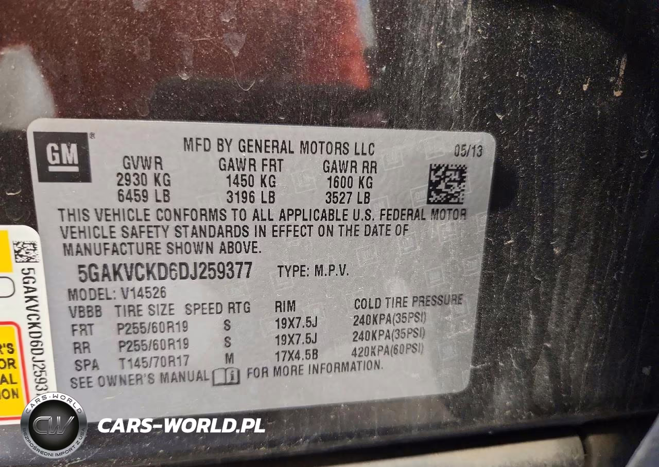 2013 Buick Enclave VIN:5GAKVCKD6DJ259377 - 13