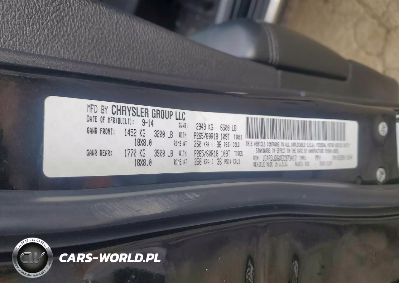 2014 Dodge Durango Limited VIN:1C4RDJDGXEC973417 - 13