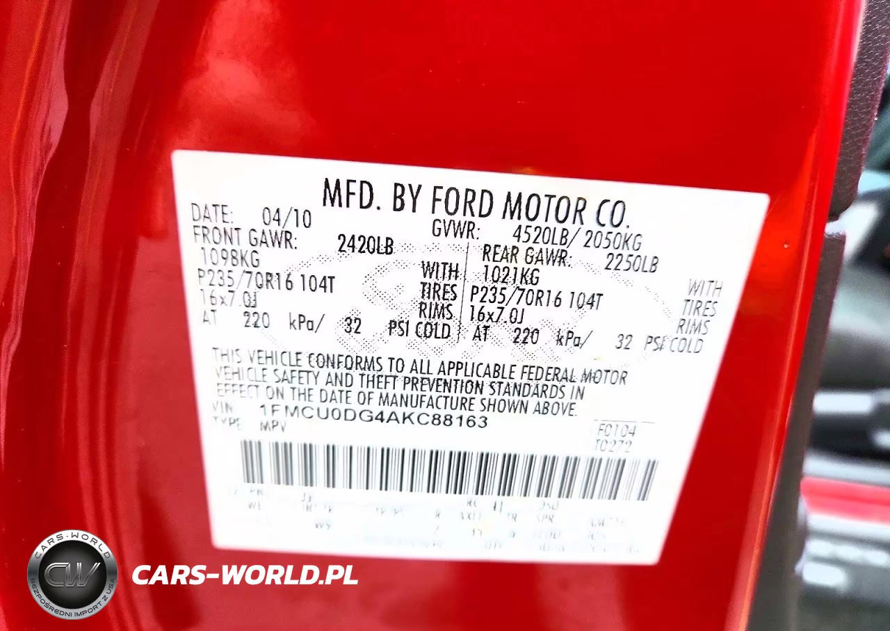 2010 Ford Escape Xlt VIN:1FMCU0DG4AKC88163 - 12