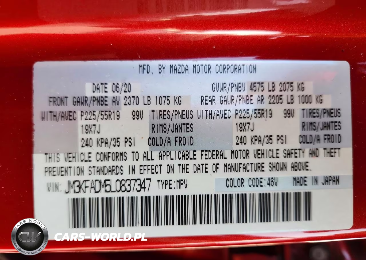 2020 Mazda Cx-5 Grand Touring VIN:JM3KFADM5L0837347 - 13