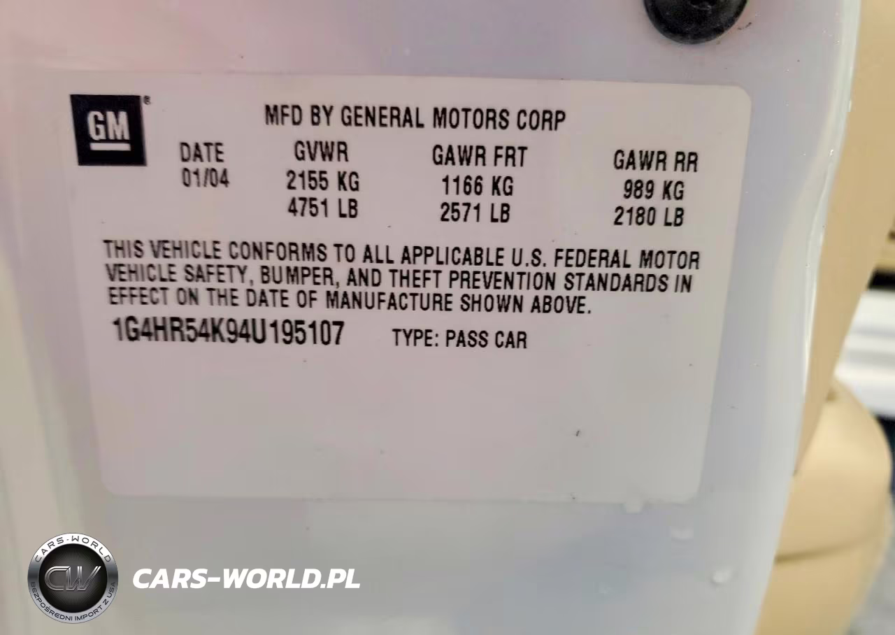 2004 Buick Lesabre Limited VIN:1G4HR54K94U195107 - 12