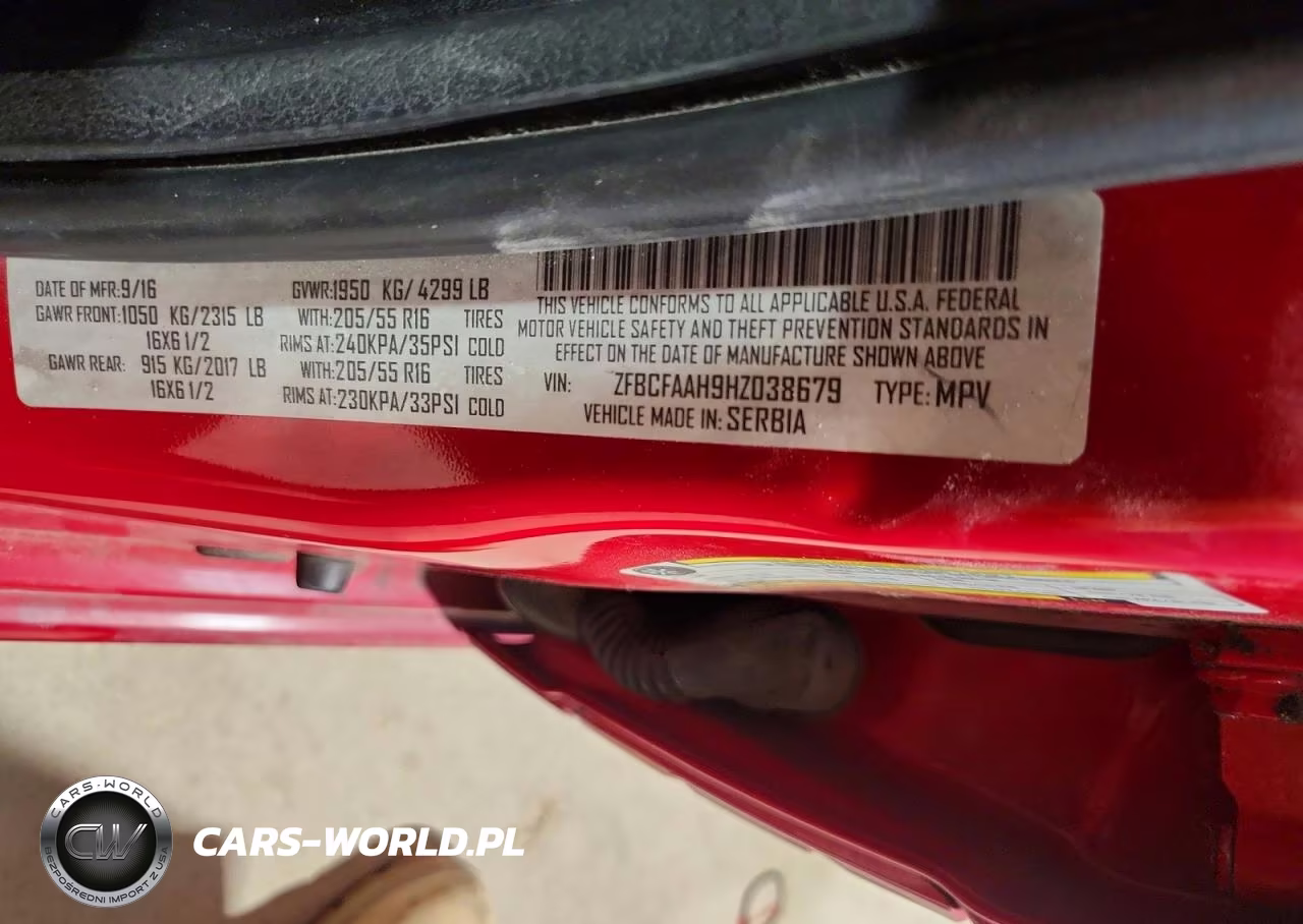 2017 Fiat 500L Pop VIN:ZFBCFAAH9HZ038679 - 12