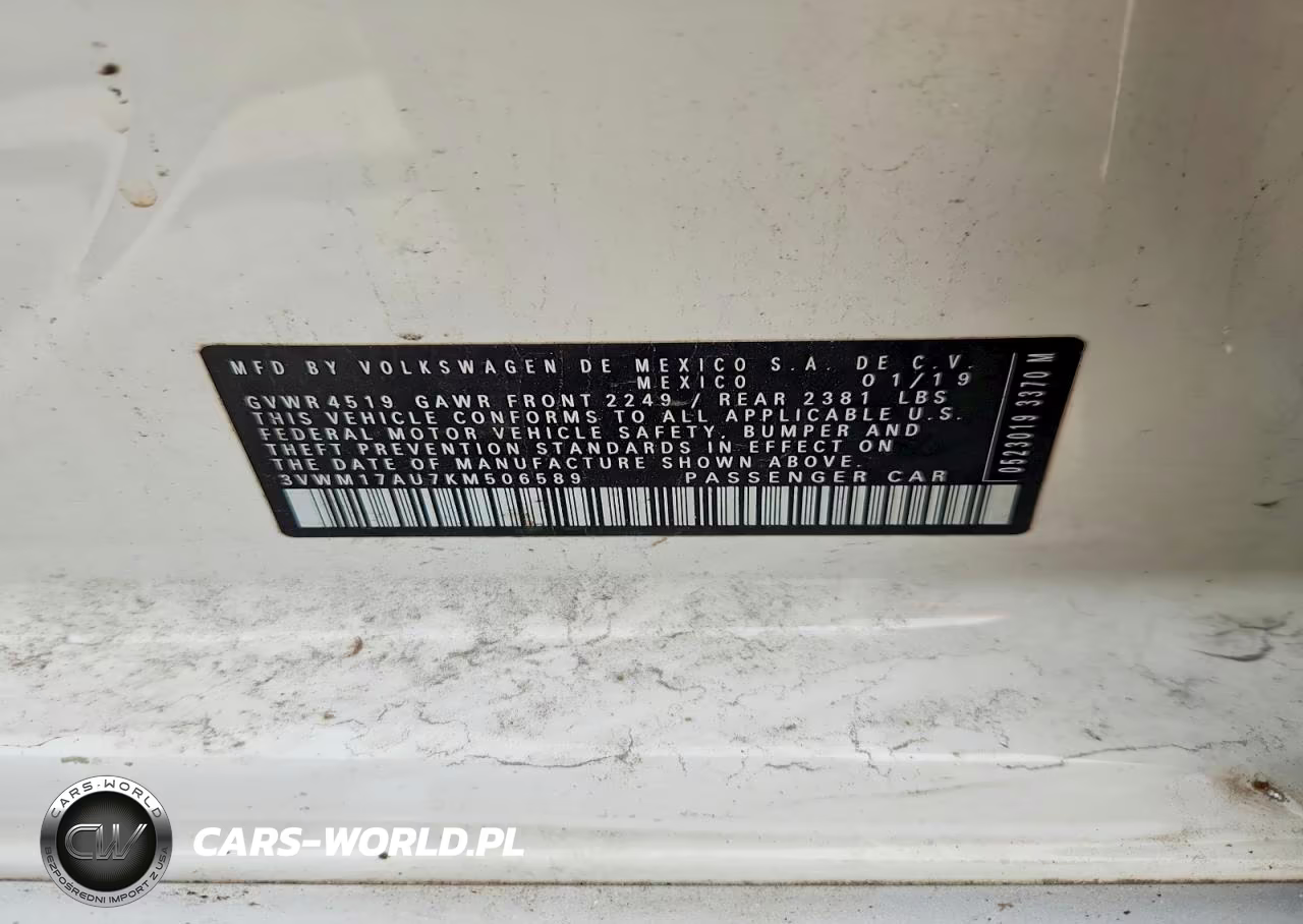 2019 Volkswagen Golf Alltrack S VIN:3VWM17AU7KM506589 - 13