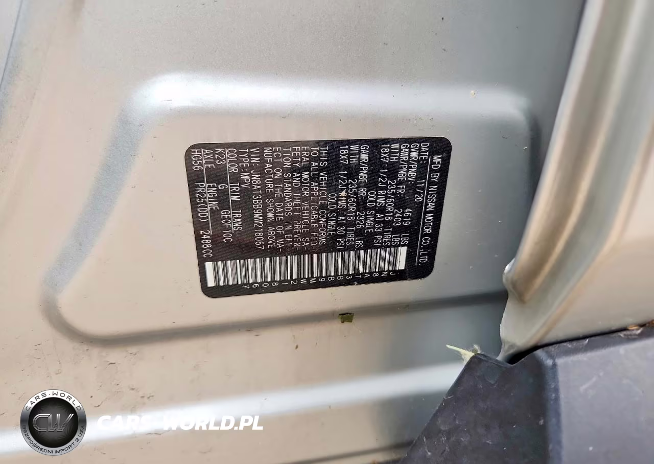 2021 Nissan Rogue Sv VIN:JN8AT3BB9MW218067 - 13