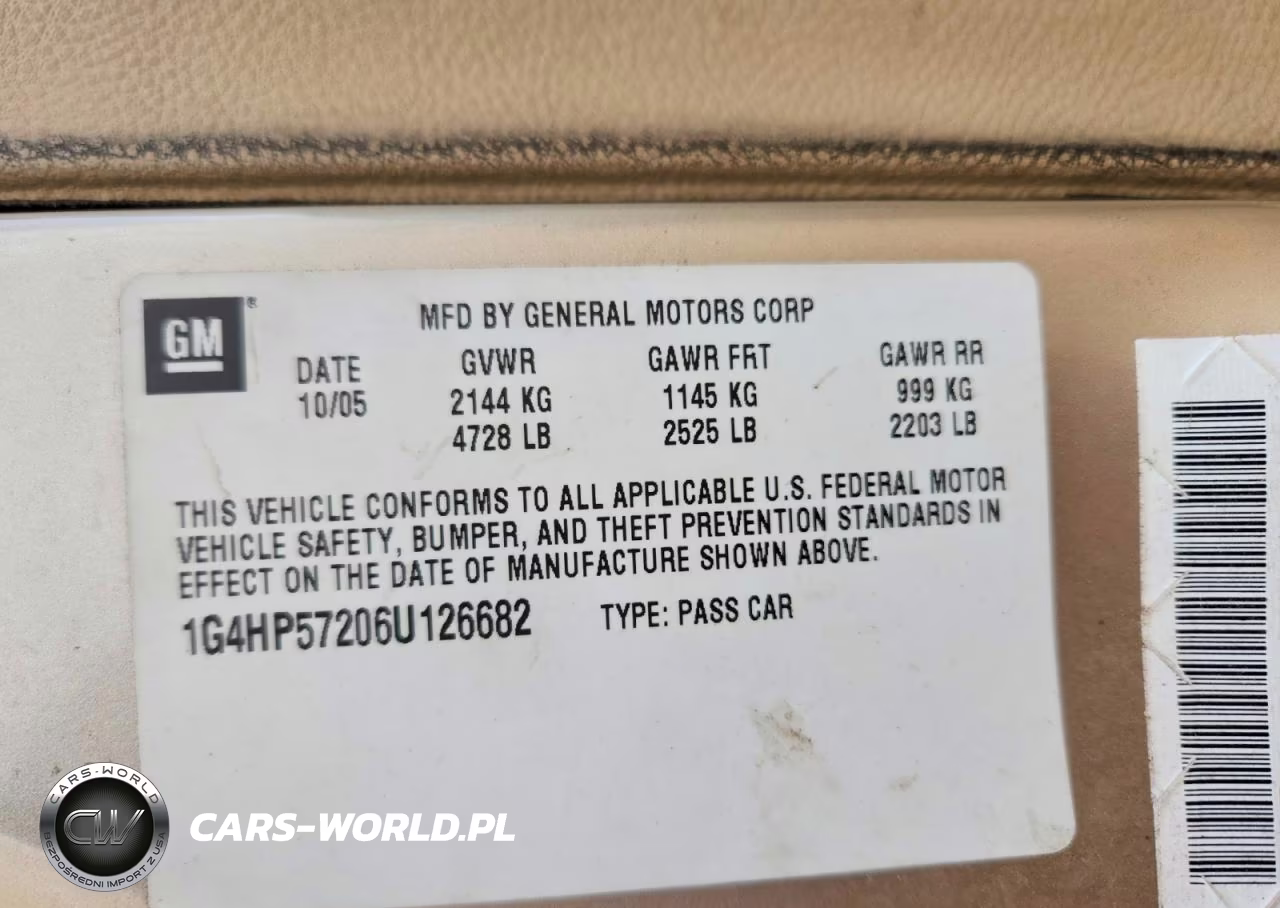 2006 Buick Lucerne Cx VIN:1G4HP57206U126682 - 12
