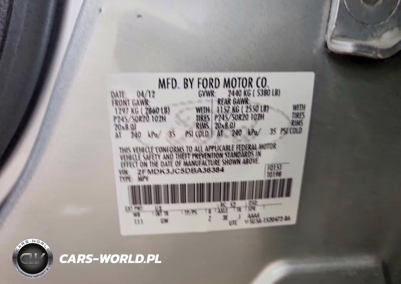 2013 Ford Edge Sel VIN:2FMDK3JC5DBA36384 - 13