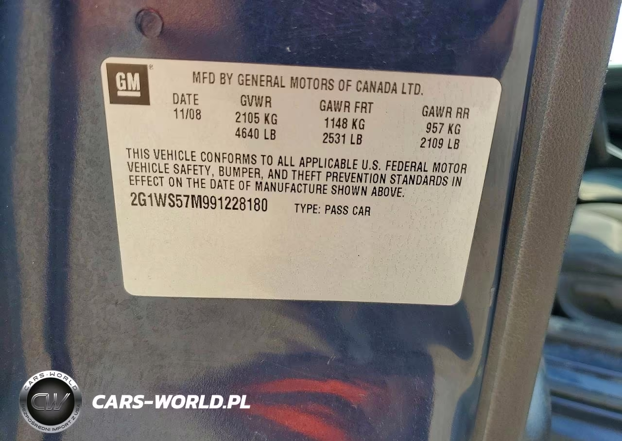 2009 Chevrolet Impala Police VIN:2G1WS57M991228180 - 12