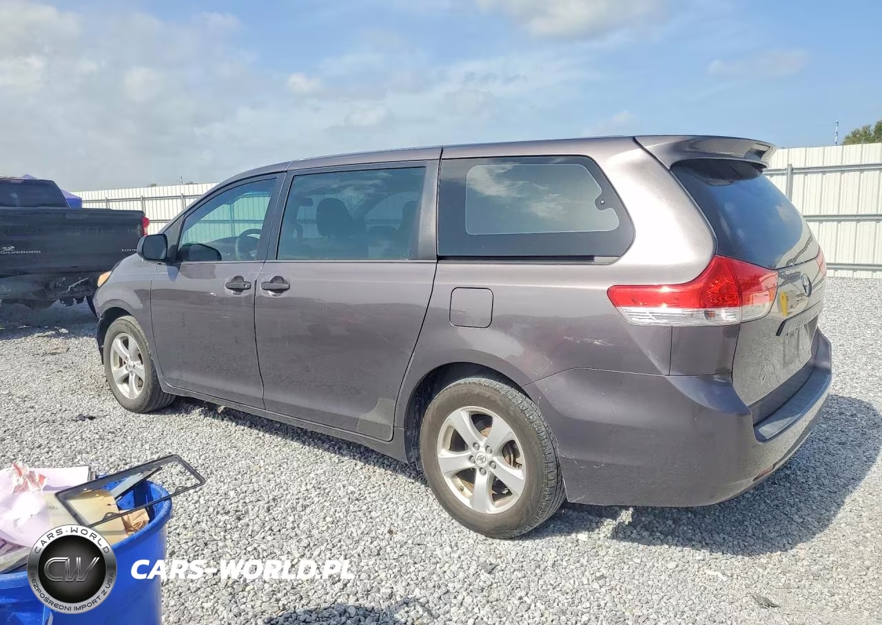 2012 Toyota Sienna Base 7-Passenger VIN:5TDZK3DC6CS262310 - 2