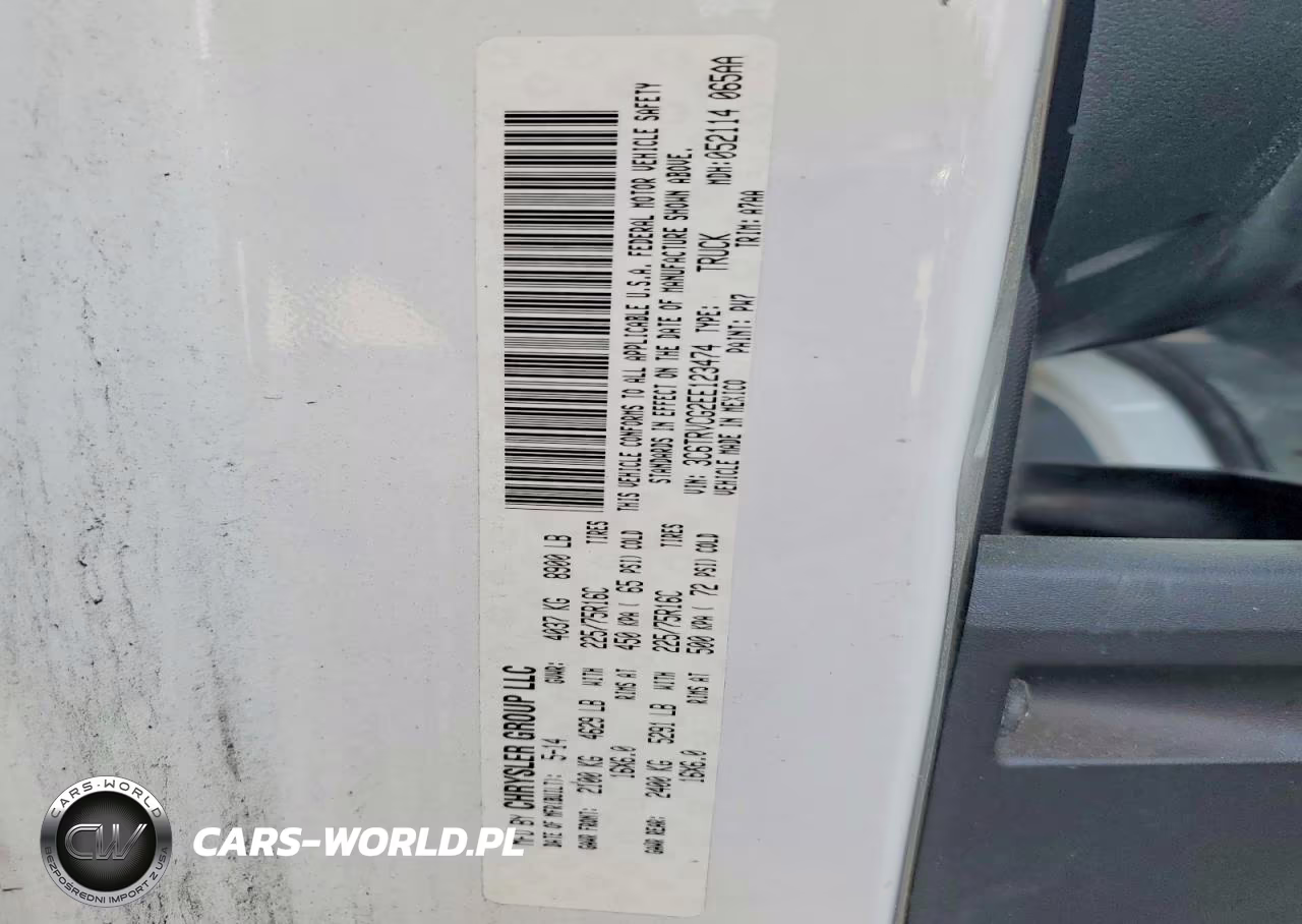 2014 Ram Promaster 2500 2500 High VIN:3C6TRVCG2EE123474 - 13