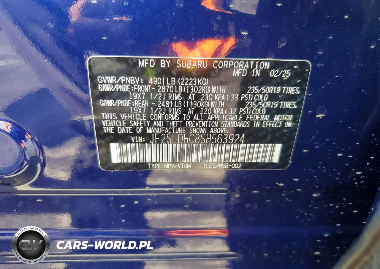 2025 Subaru Forester Sport VIN:JF2SLDHC8SH563924 - 13