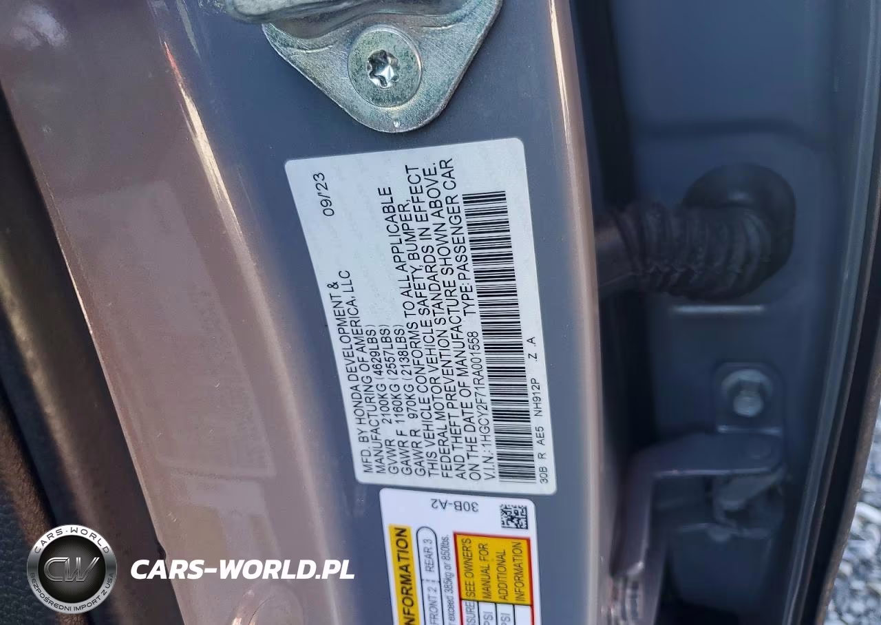 2024 Honda Accord Hybrid Sport-L VIN:1HGCY2F71RA001558 - 12