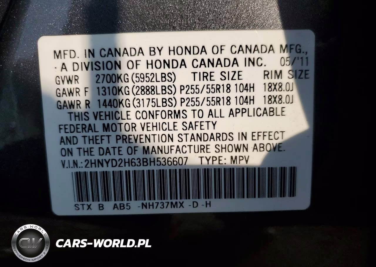 2011 Acura Mdx Technology VIN:2HNYD2H63BH536607 - 13