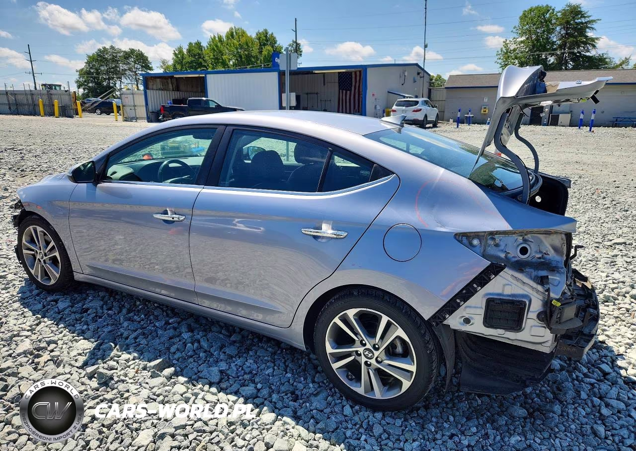 2017 Hyundai Elantra Limited VIN:5NPD84LF9HH036737 - 2