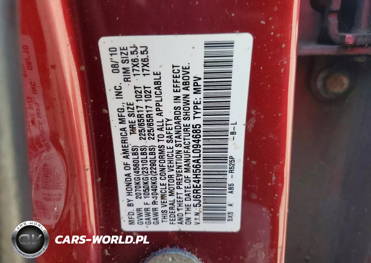2010 Honda Cr-V Ex VIN:5J6RE4H56AL094685 - 13