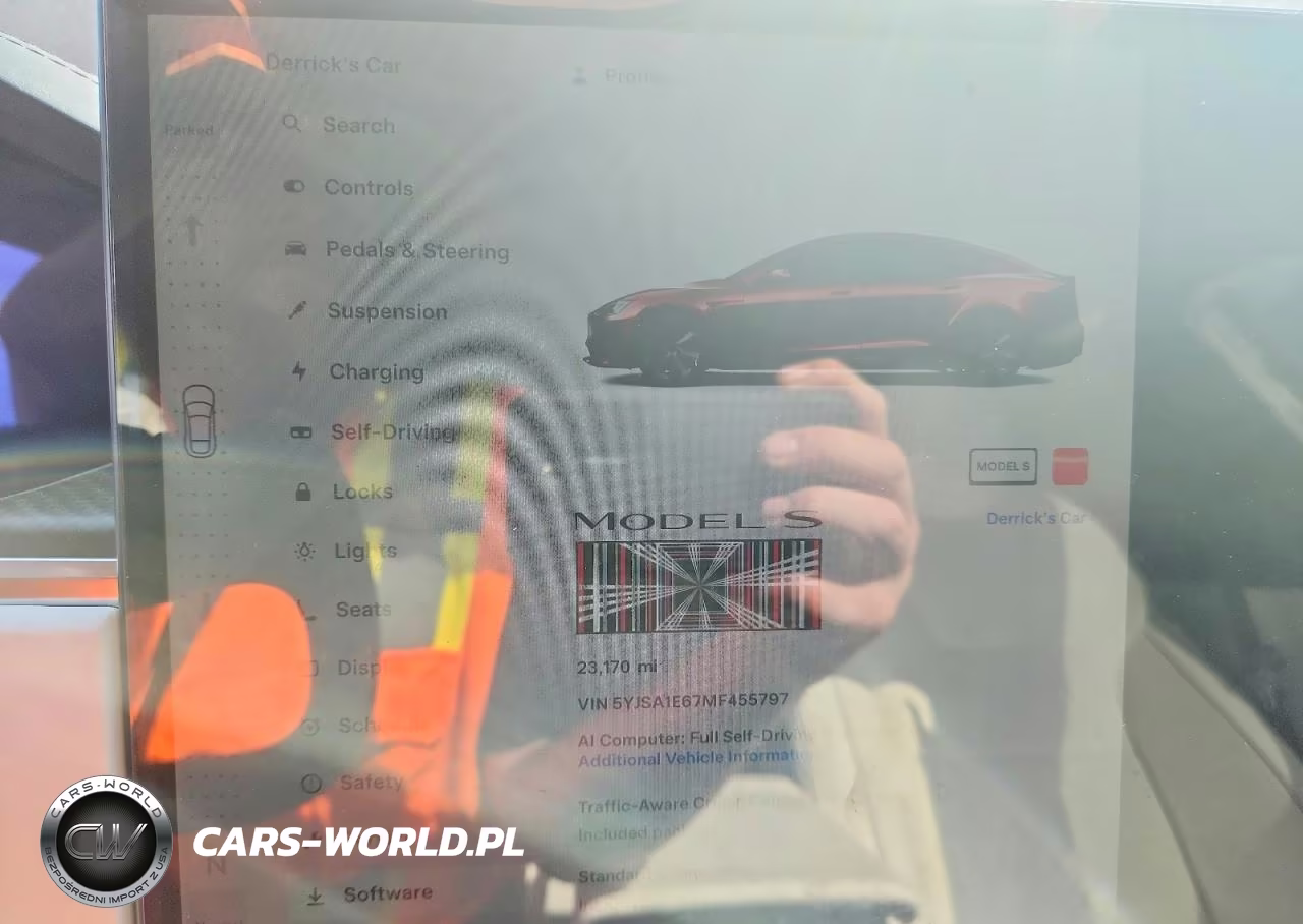2021 Tesla Model S VIN:5YJSA1E67MF455797 - 9