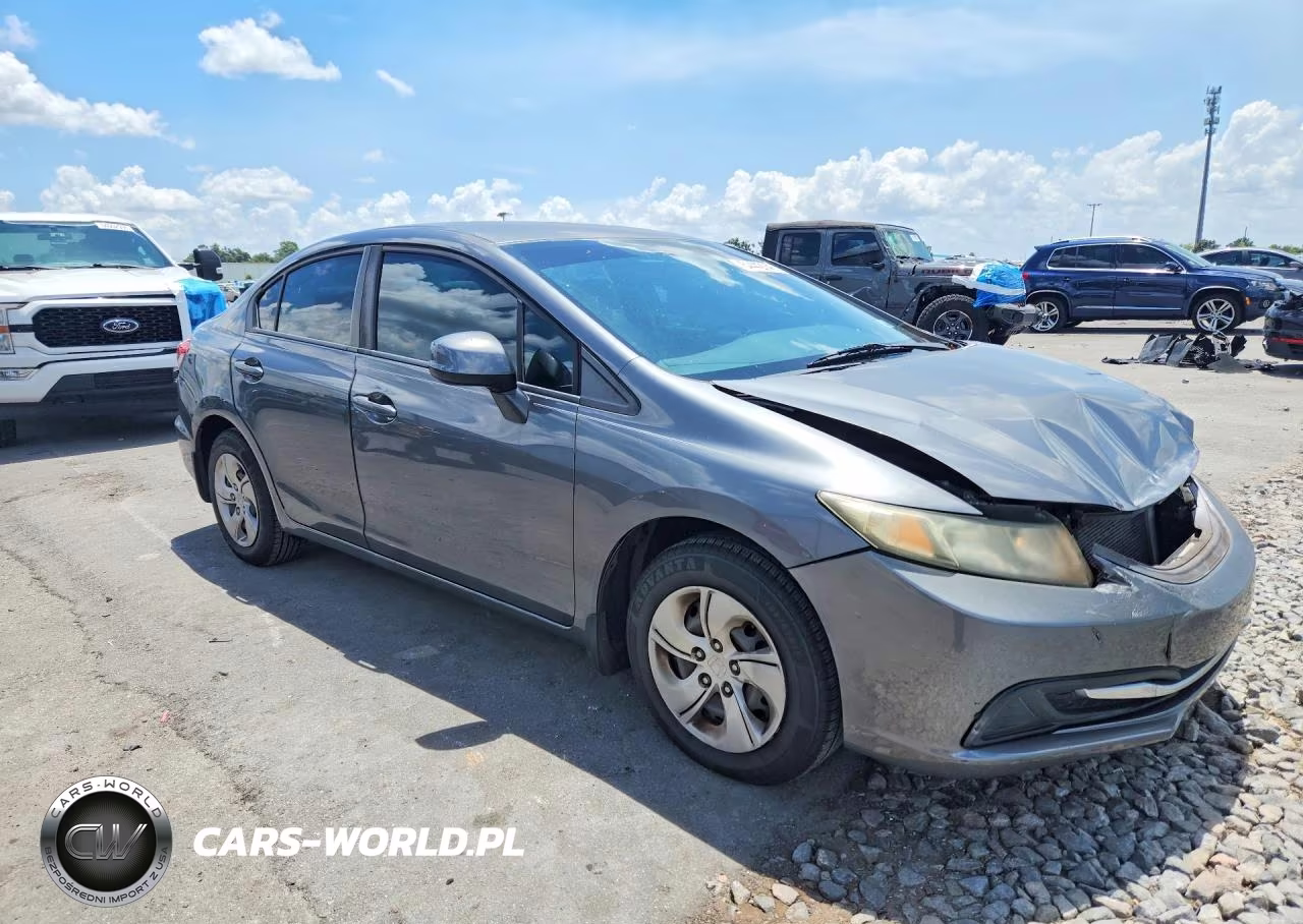 2013 Honda Civic Lx VIN:19XFB2F58DE094595 - 4