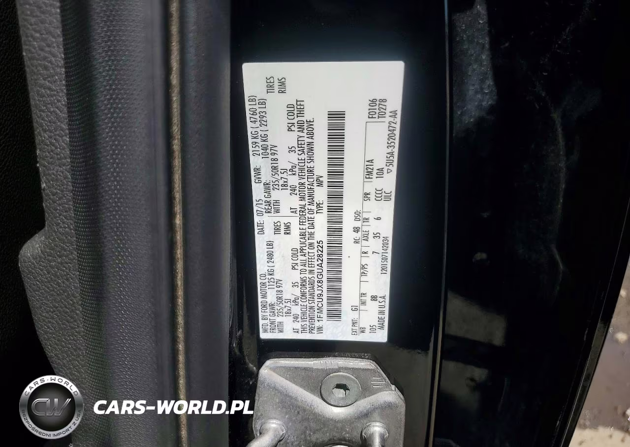 2016 Ford Escape Titanium VIN:1FMCU9JX8GUA28225 - 13