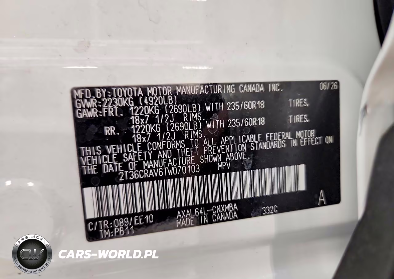 2026 Toyota Rav4 Xle Premium VIN:2T36CRAV6TW070103 - 14