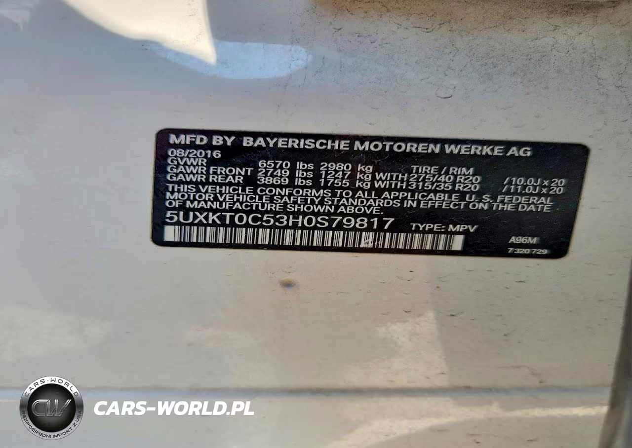 2017 BMW X5 Xdr40E VIN:5UXKT0C53H0S79817 - 12