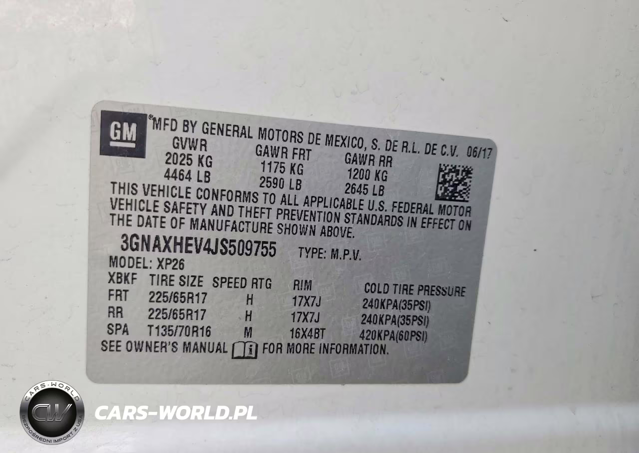 2018 Chevrolet Equinox Ls VIN:3GNAXHEV4JS509755 - 13