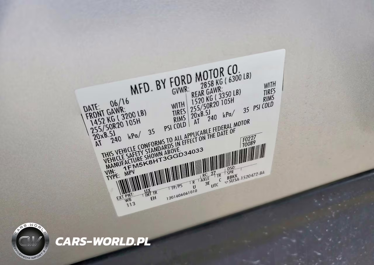 2016 Ford Explorer Platinum VIN:1FM5K8HT3GGD34033 - 13