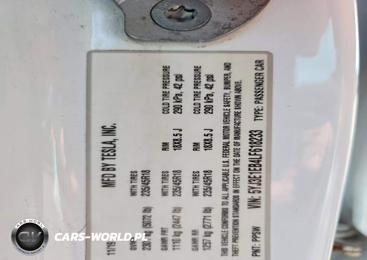 2020 Tesla Model 3 VIN:5YJ3E1EB4LF618233 - 12