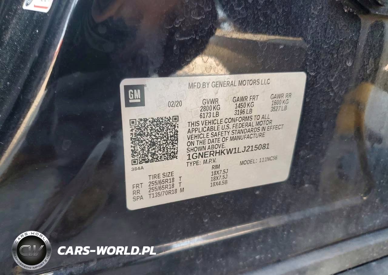 2020 Chevrolet Traverse Lt VIN:1GNERHKW1LJ215081 - 13