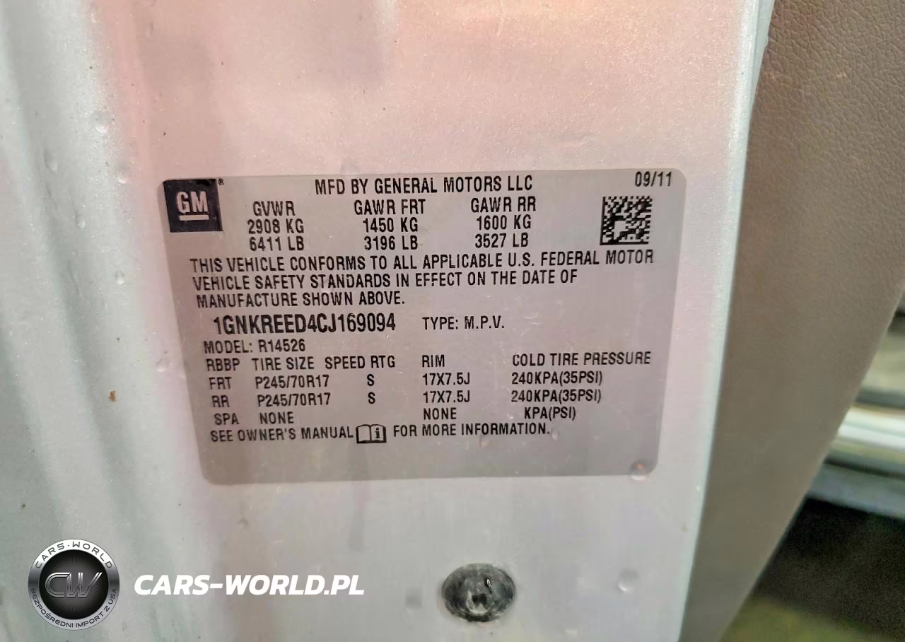 2012 Chevrolet Traverse Ls VIN:1GNKREED4CJ169094 - 12