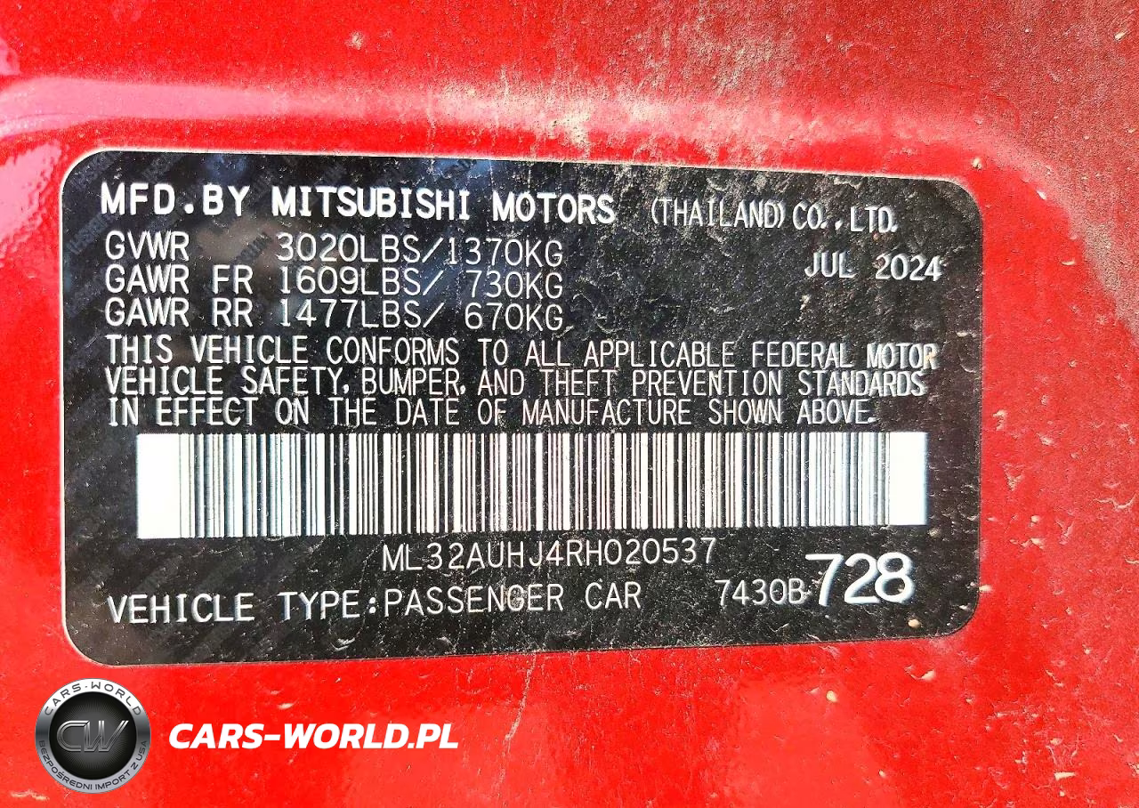 2024 Mitsubishi Mirage VIN:ML32AUHJ4RH020537 - 12