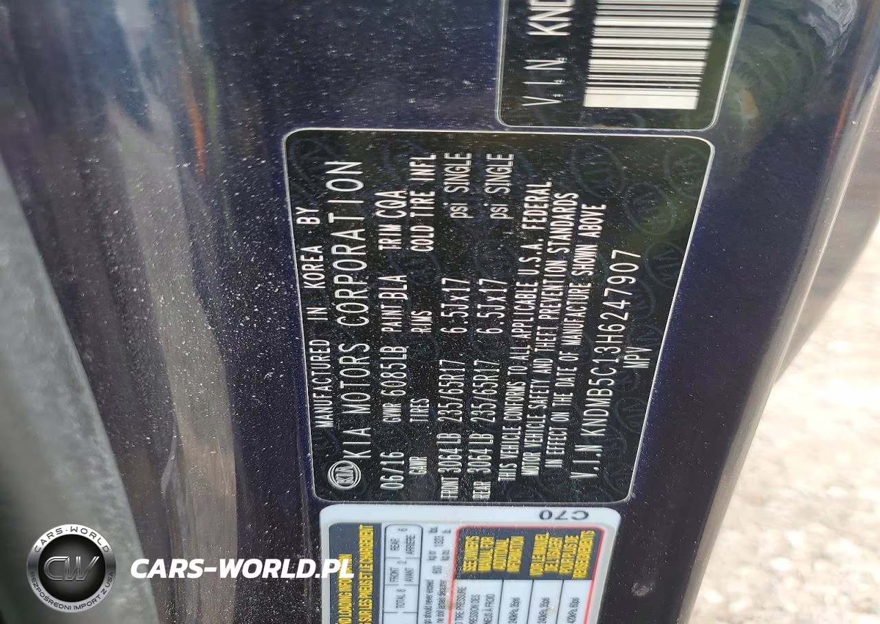 2017 Kia Sedona Lx VIN:KNDMB5C13H6247907 - 14