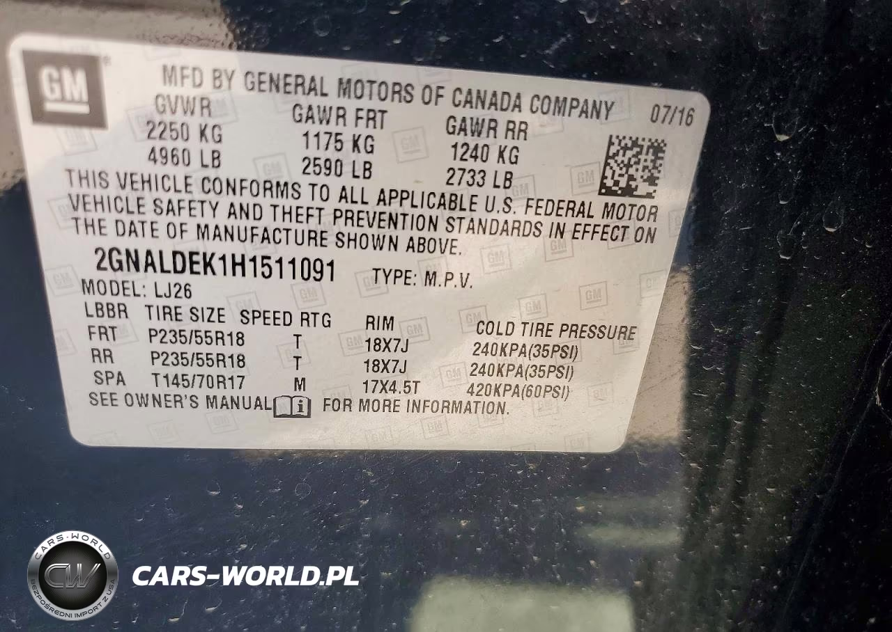2017 Chevrolet Equinox Premier VIN:2GNALDEK1H1511091 - 12