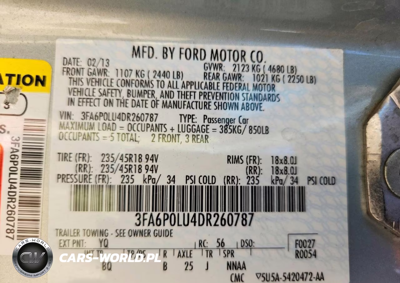 2013 Ford Fusion Se Hybrid VIN:3FA6P0LU4DR260787 - 12