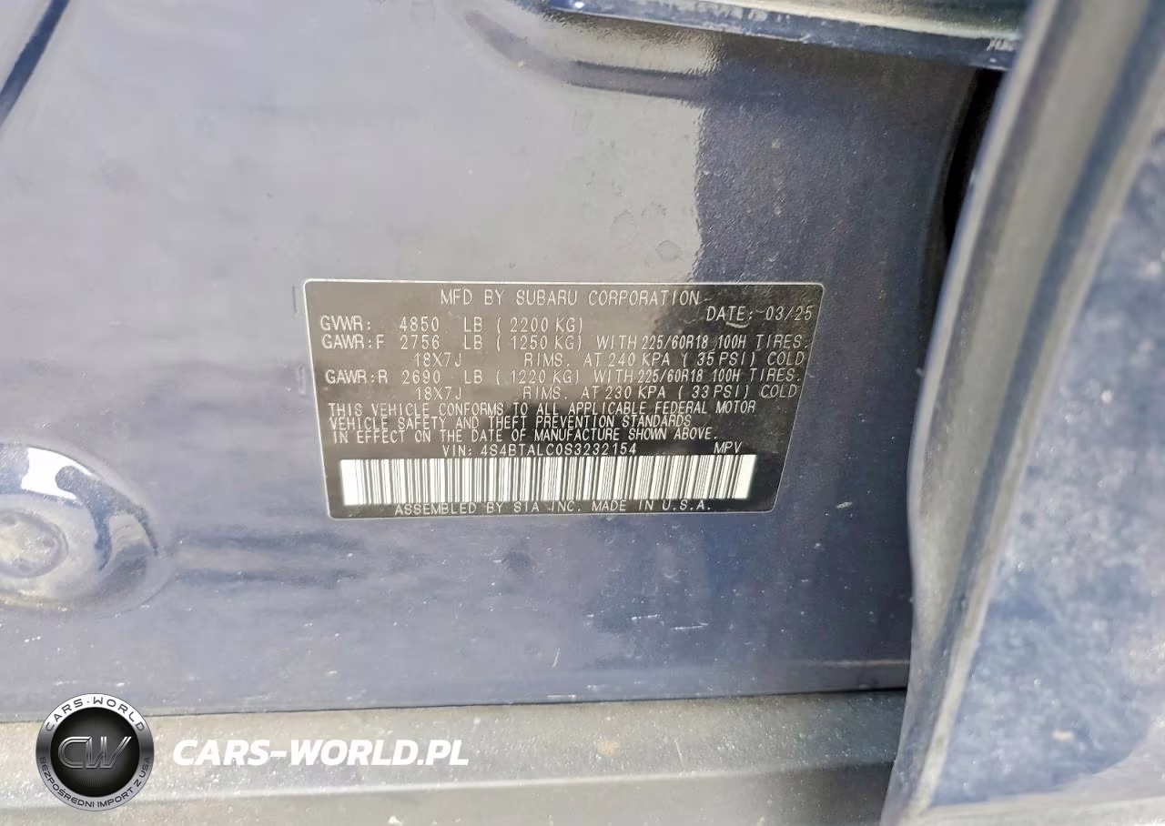2025 Subaru Outback Onyx Edition VIN:4S4BTALC0S3232154 - 12