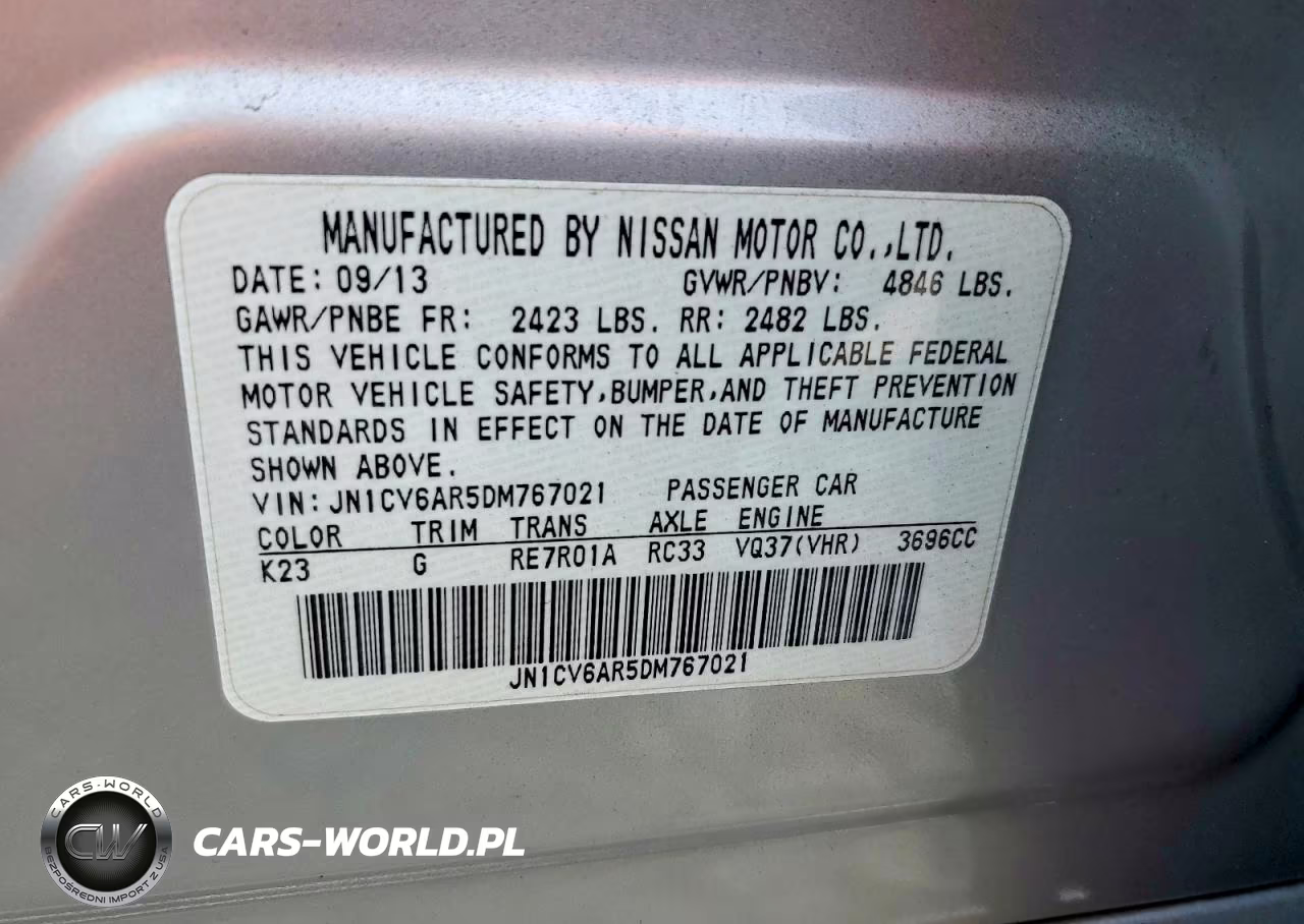 2013 Infiniti G37 Sedan X VIN:JN1CV6AR5DM767021 - 12