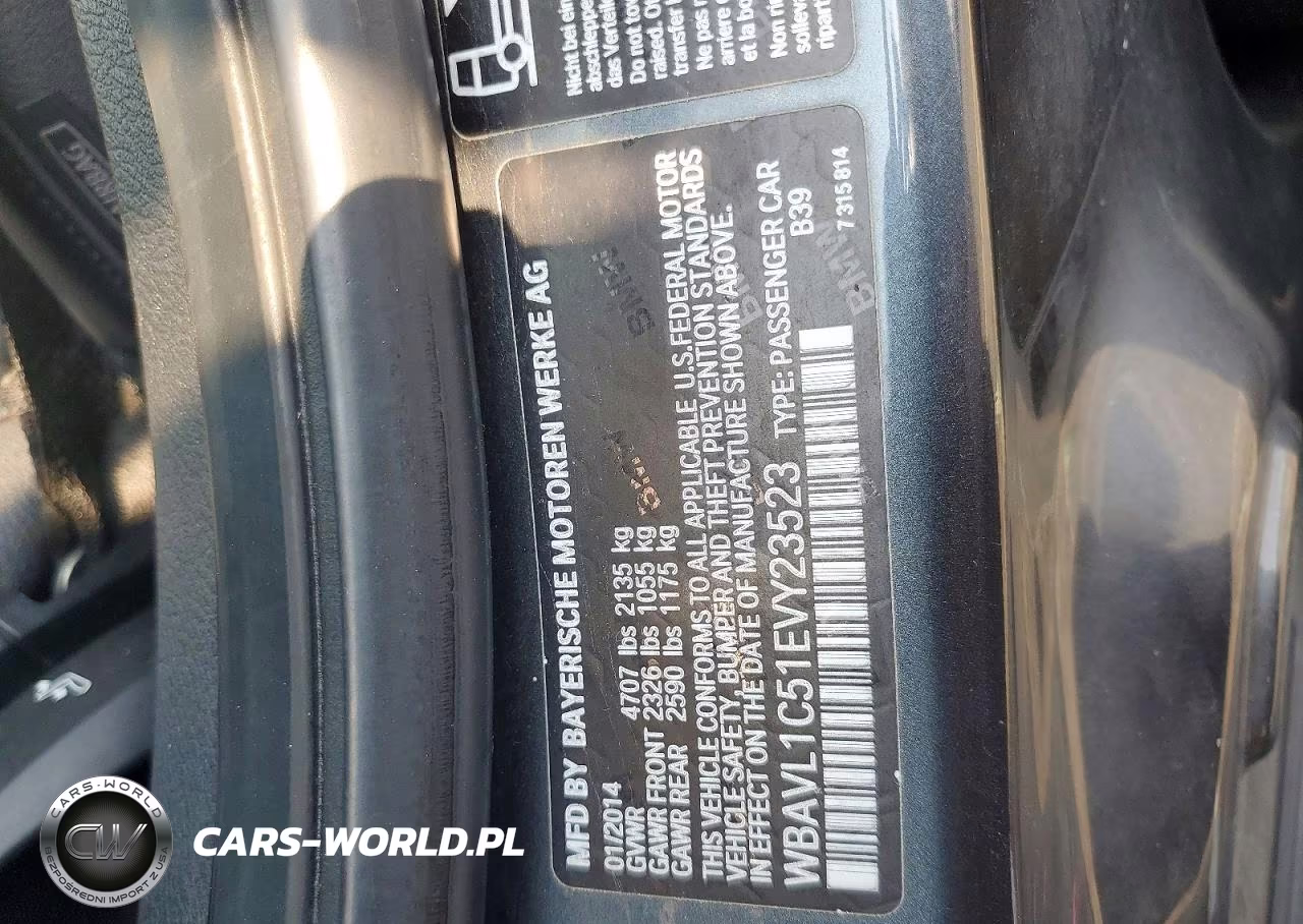 2014 BMW X1 xDrive28I VIN:WBAVL1C51EVY23523 - 13