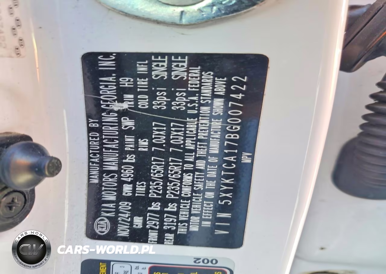 2011 Kia Sorento Lx VIN:5XYKTCA17BG007422 - 13