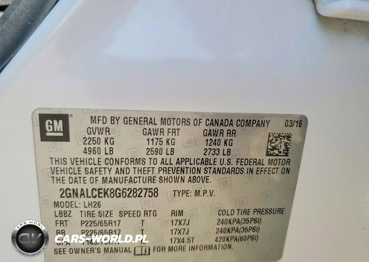 2016 Chevrolet Equinox Lt VIN:2GNALCEK8G6282758 - 13