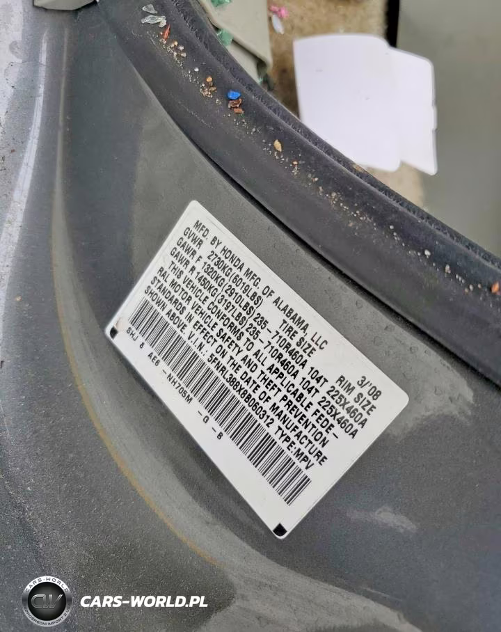2008 Honda Odyssey Touring VIN:5FNRL388X8B060312 - 13