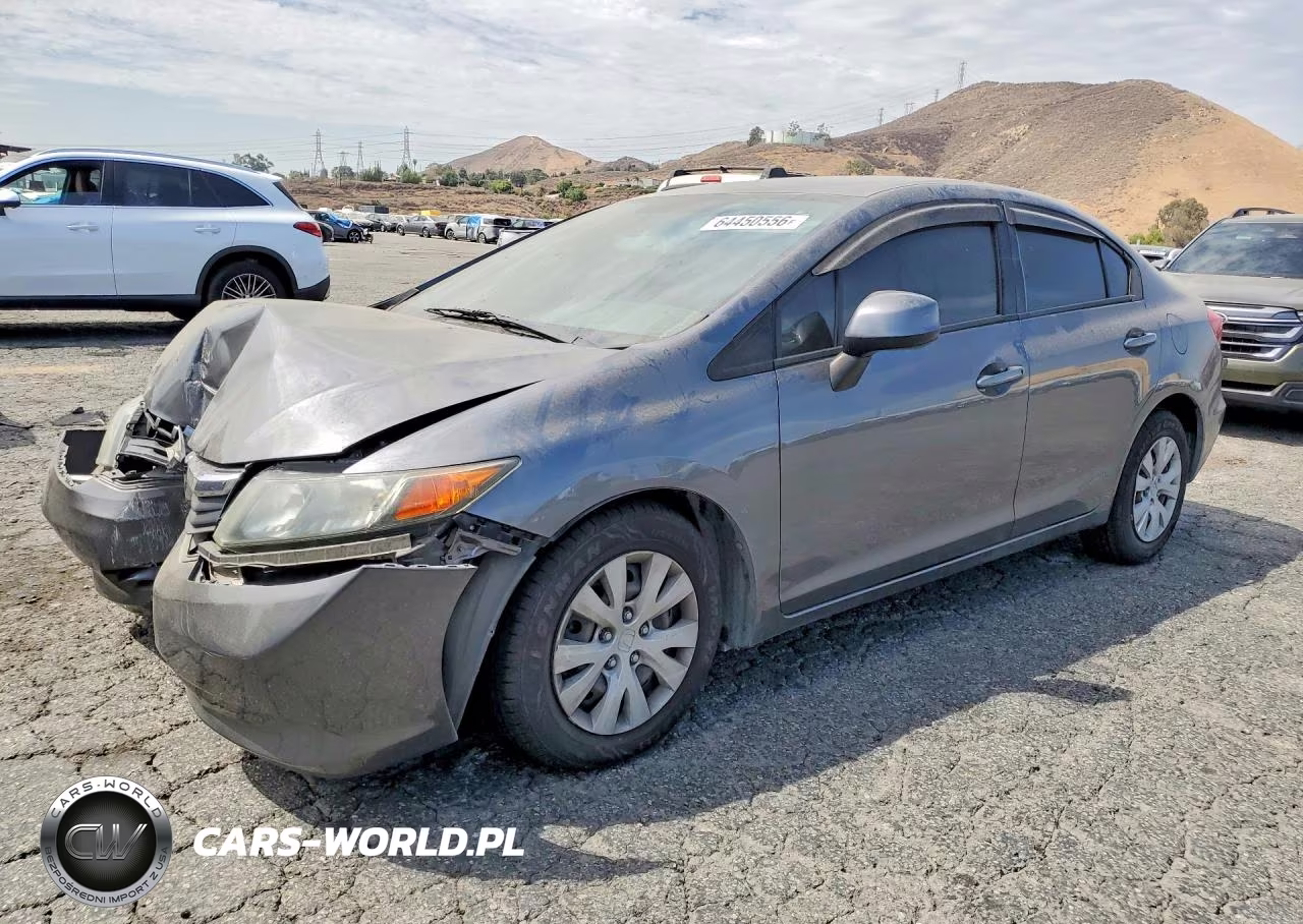 2012 Honda Civic Lx VIN:19XFB2F58CE346831 - 1