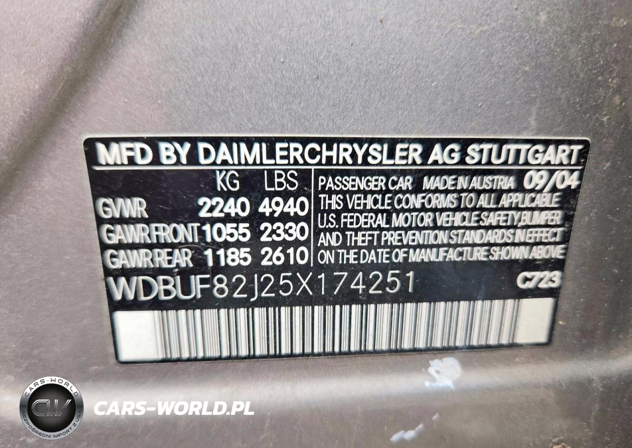 2005 Mercedes-Benz E 320 4Matic VIN:WDBUF82J25X174251 - 12