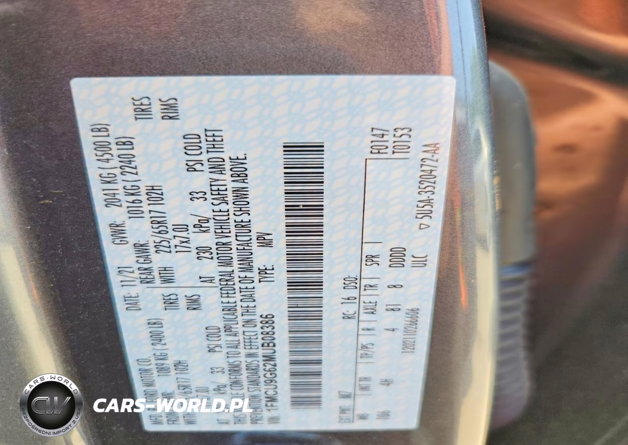 2021 Ford Escape Se VIN:1FMCU9G62MUB08386 - 13
