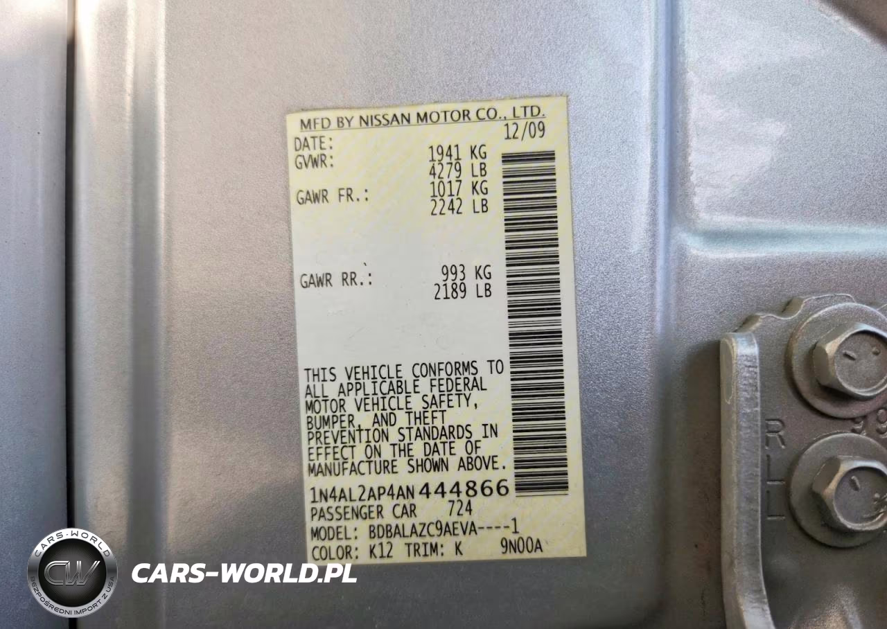 2010 Nissan Altima 2.5 VIN:1N4AL2AP4AN444866 - 13