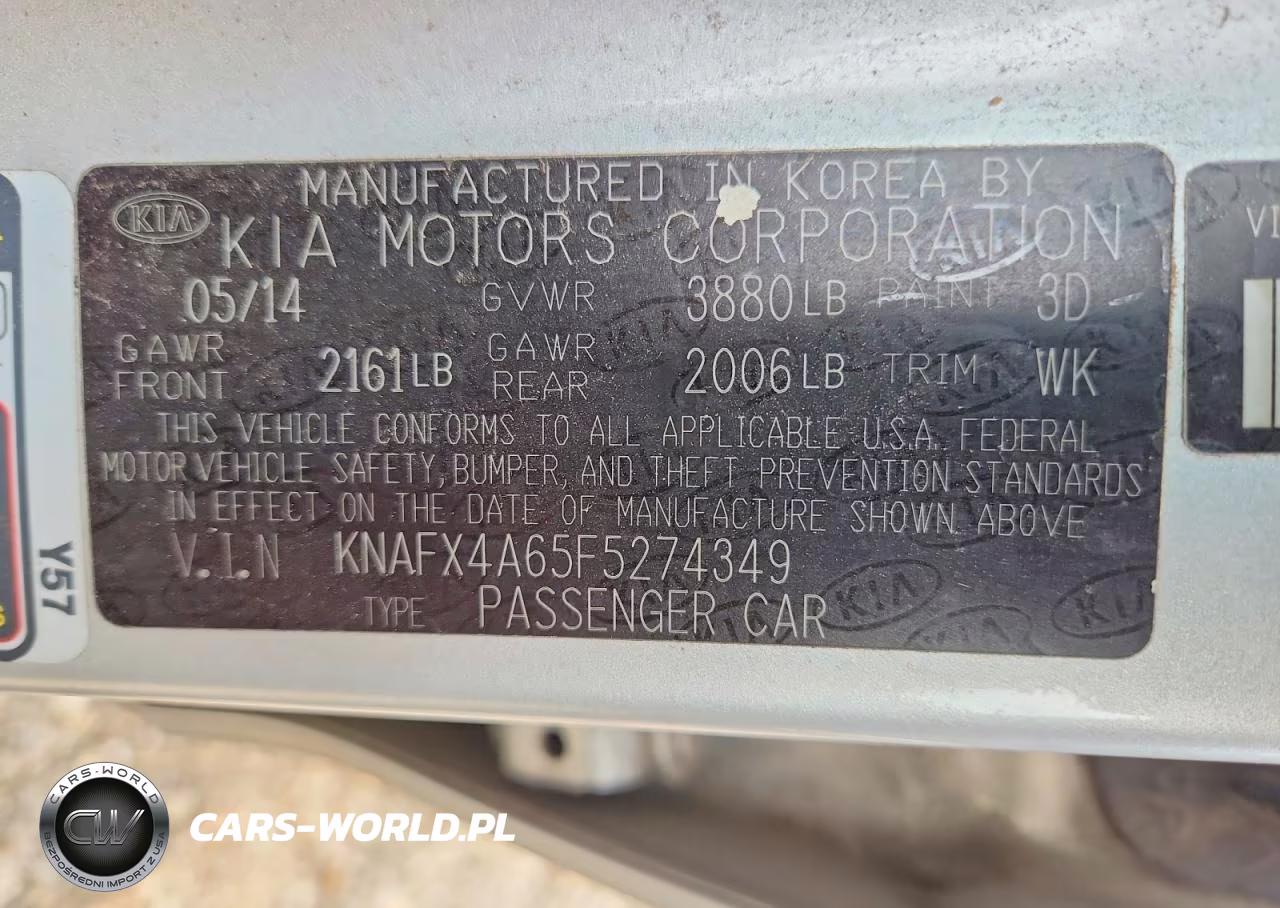 2015 Kia Forte Lx VIN:KNAFX4A65F5274349 - 12