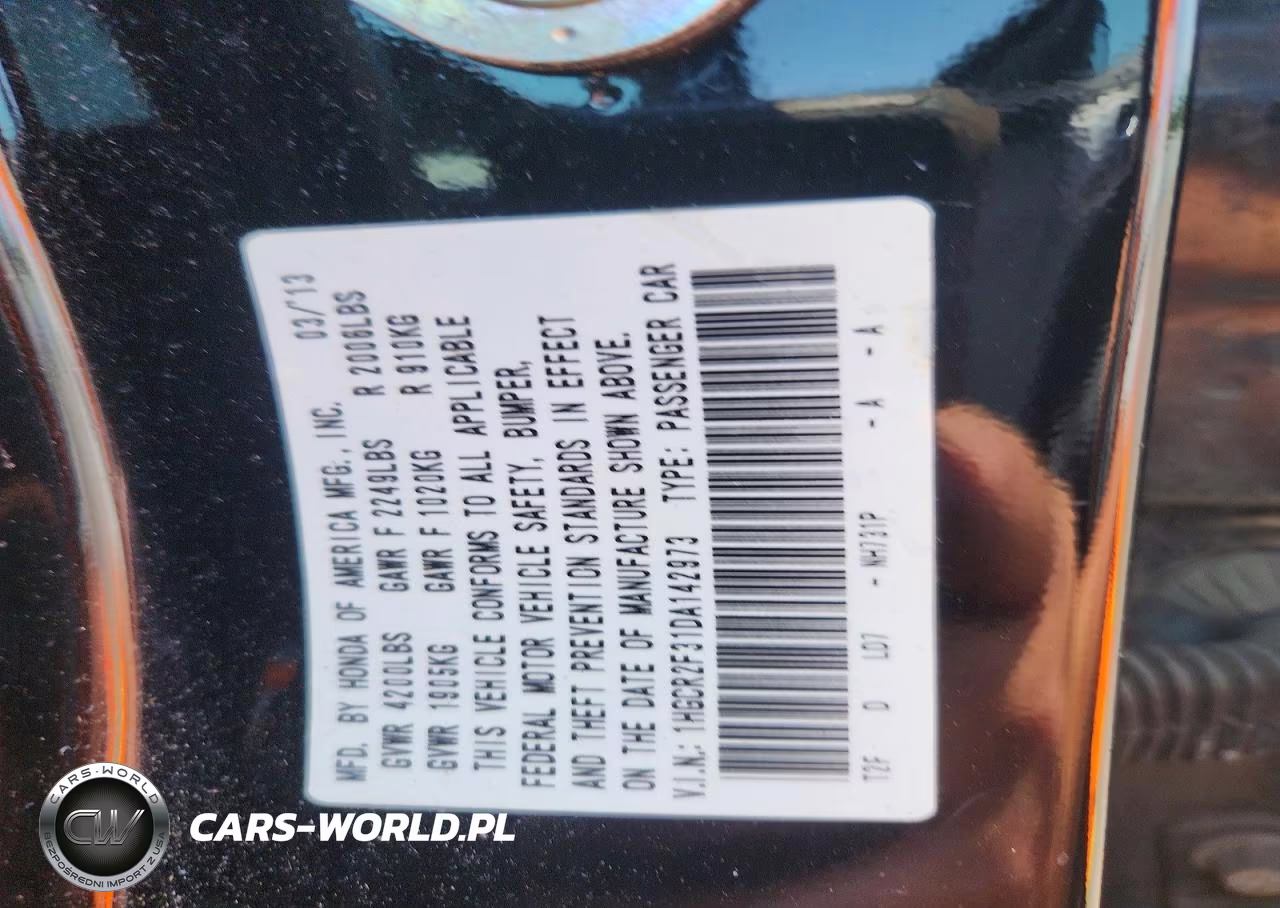 2013 Honda Accord Lx VIN:1HGCR2F31DA142973 - 12