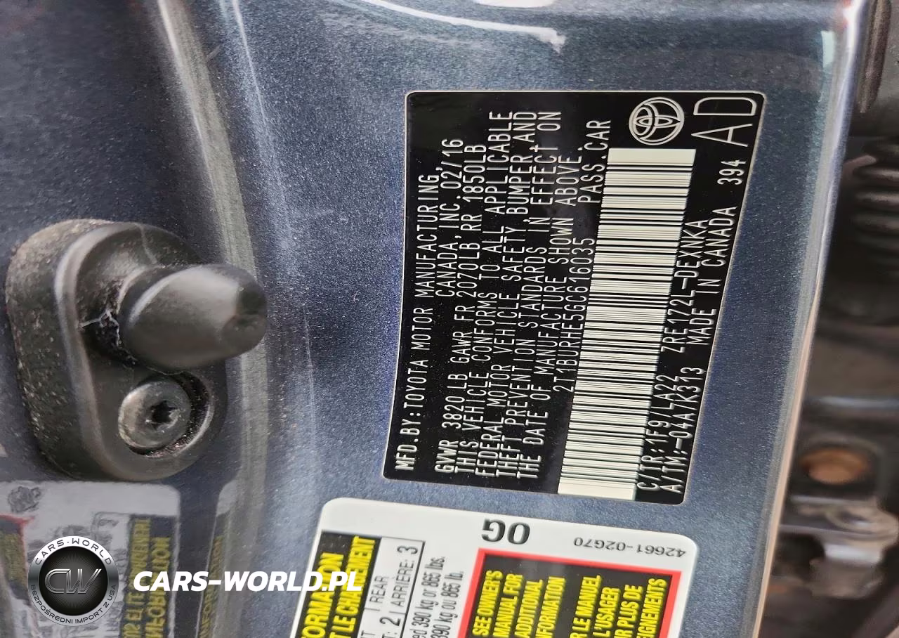 2016 Toyota Corolla Le Premium VIN:2T1BURHE5GC616035 - 12