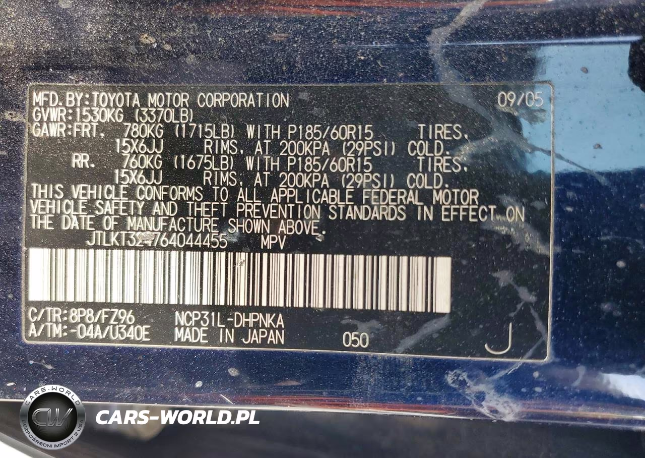 2006 Scion Xb Base VIN:JTLKT324764044455 - 13