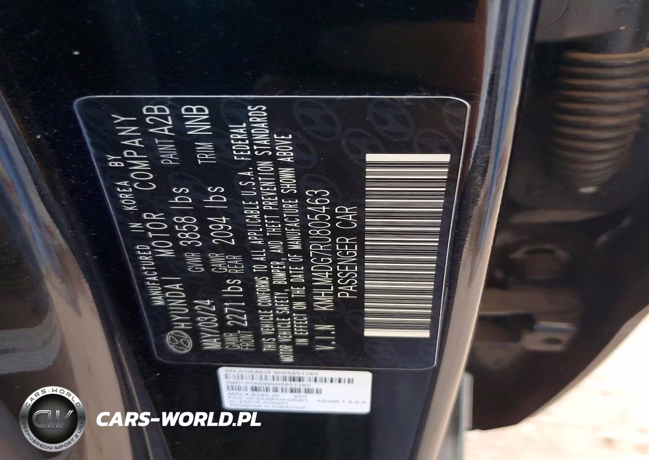 2024 Hyundai Elantra Sel VIN:KMHLM4DG7RU805463 - 12