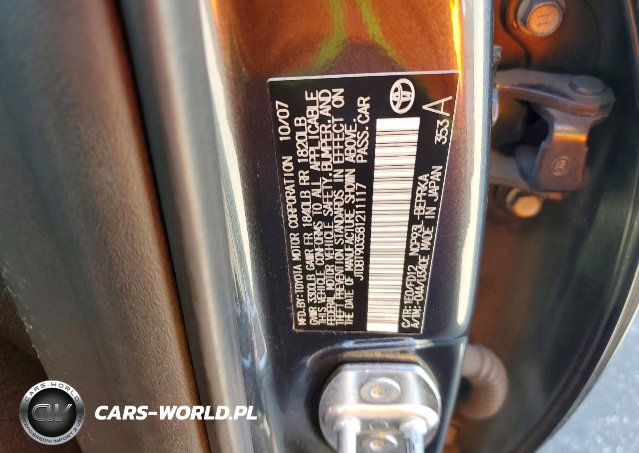 2008 Toyota Yaris Base VIN:JTDBT903581211117 - 12