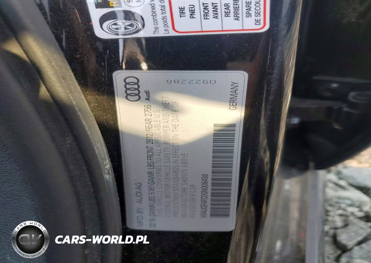 2016 Audi A6 Premium Plus VIN:WAUGFAFC0GN008498 - 12